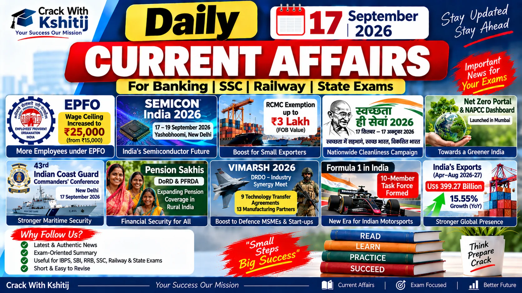 Daily Current Affairs 17 September 2026 | Banking, SSC, Railway & Competitive Exams