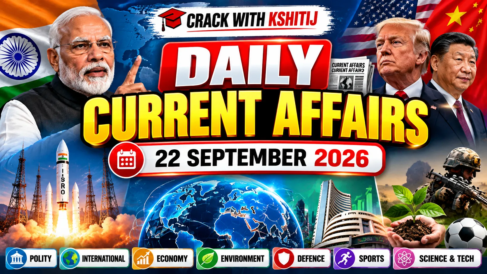 Daily Current Affairs 22 September 2026: National, Defence & Awards