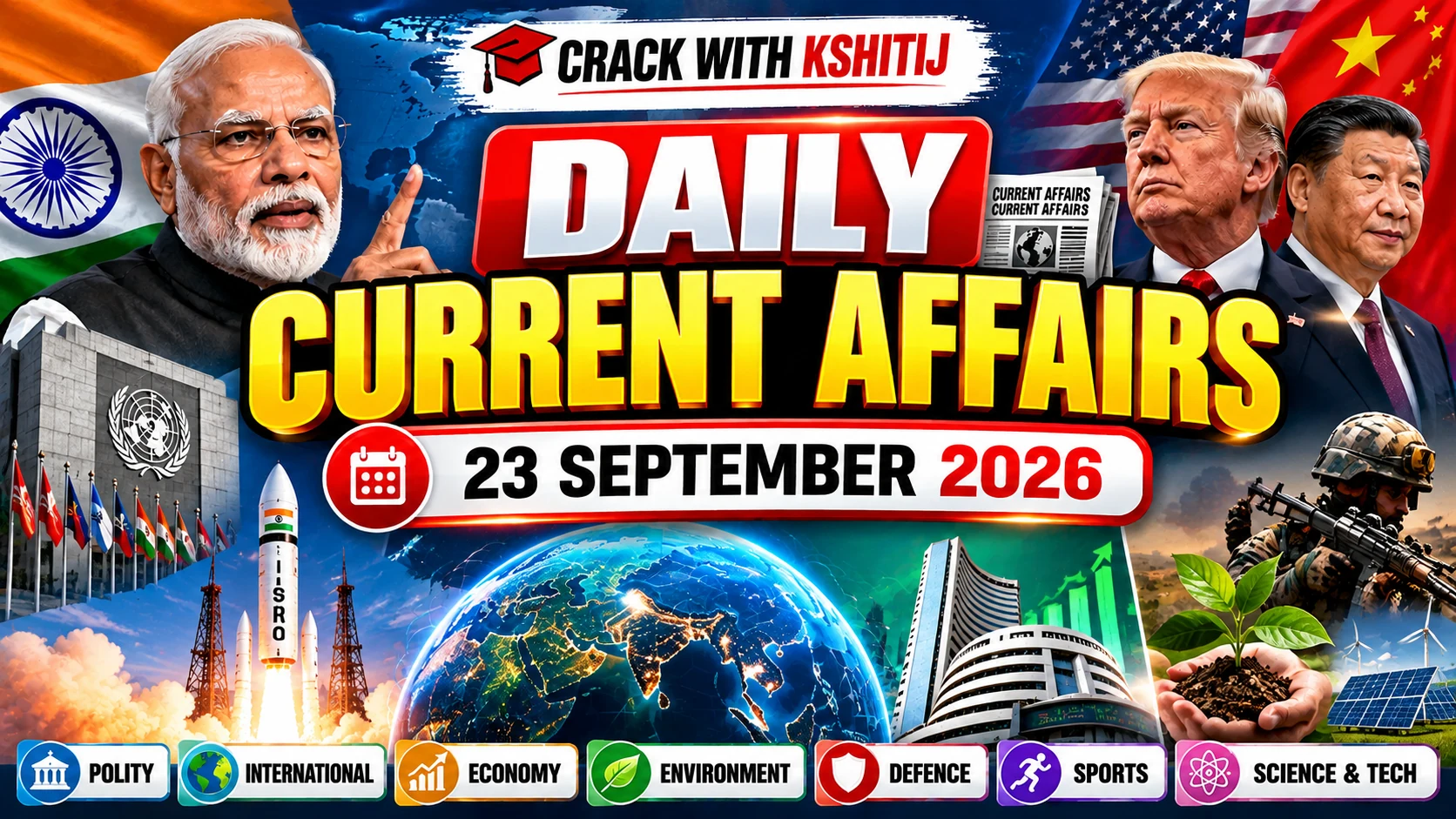 Daily Current Affairs 23 September 2026: Defence, Railway & Sports